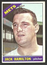 New York Mets Jack Hamilton 1966 Topps Baseball Card 262 vg - £0.55 GBP