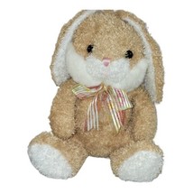 Chosun International bunny rabbit Easter plush stuffed animal Brown Bow 11" - $10.34