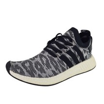  Adidas NMD R2 Primeknit Black Wht Running Athletic Men Sneakers BY9409 ... - £31.69 GBP
