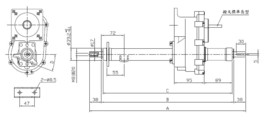 Transaxle for Shoprider 889 (Sprinter) mobility scooter 26:1 2DXOS250000 L:496mm image 7