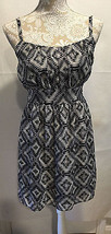 Be Bop Black White Sleeveless Dress Soft Polyester Spring Summer Dress M... - £12.26 GBP