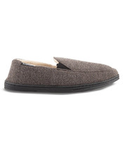 Isotoner Signature Men&#39;s Knit Moccasin Slippers in Brown-Size 11-12 - £19.47 GBP