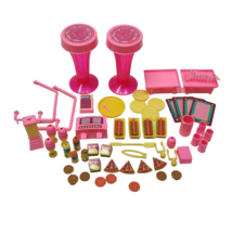 VINTAGE 1988 MATTEL BARBIE SODA SHOPPE ACCESSORIES FROM PLAYSET # 2707 - £26.49 GBP