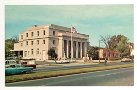 Post Office &amp; YMCA Old Cars Flag Canandaigua NY Colourpicture UNP Postca... - $7.99