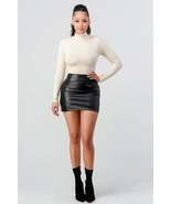 Black Metallic Micro Mini Skirt_ - £19.81 GBP