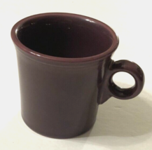 Fiesta Purple HLC USA Vintage 80s Ceramic Tea Coffee O Ring Handle Mug 3.5&quot; - £5.62 GBP