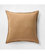 Oversized Linen Square Throw Pillow Brown - $54.99