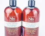 Soapbox Sea Mineral and Blue Iris Hand Lotion 12 Ounce Each Lot Of 2 - £20.36 GBP