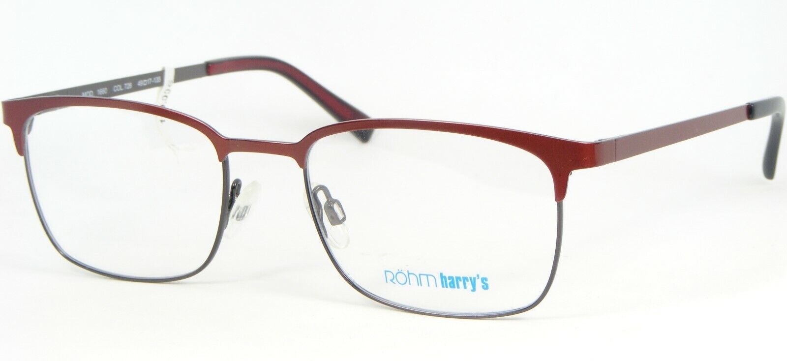 Röhm Harry&#39;s 1660 728 Navajo Rouge Lunettes Métal Cadre Rohm 49-17-135mm - $70.32
