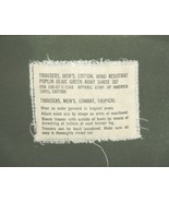 US Military 4th Fourth Ptrn Trpcl Trousers Small Sht Apparel Corp. 1967 ... - $88.85 CAD