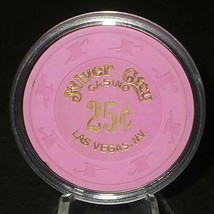 (1) 25 Cent Silver City C ASIN O Chip - 1975 - Las Vegas, Nevada - £7.82 GBP