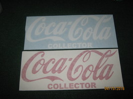 Coca Cola "Collector" Vinyl Sticker   Available In White Or Red - £4.81 GBP