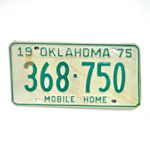 1975 United States Oklahoma Base Mobile Home License Plate 368-750 - €10,98 EUR