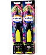 (2 Ct) Spinbrush Neon World Powered Toothbrush Soft Battery Power - £19.73 GBP