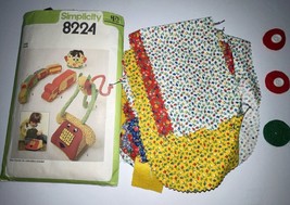 Simplicity Pattern 8224 Telephone Clock Monkey Train Truck Cranston Print Fabric - £13.18 GBP