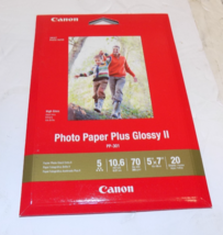 Canon 1432C002 Photo Paper Plus Glossy II 5&quot; x 7&quot; Opened 17 Sheet - $180.05 MXN