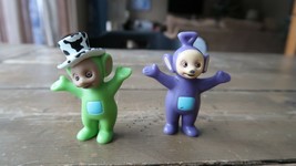 1998 Hasbro Ragdoll Set of 2 TELETUBBIES 2.75&quot; Collectable PVC Toy Figures - $13.86