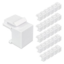 (30-Pack) Blank Keystone Jack Inserts For Keystone Wall Plate And Patch ... - £10.16 GBP