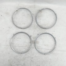 4x GM for 1968-1972 Grand Prix Impala 442 Stainless Headlight Rings 2 Screw OEM - £46.60 GBP