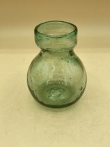 Vintage Jug Bottle Medicine Apothecary Green Glass 5” Vase - £18.56 GBP