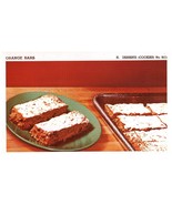 Vintage 1950 Orange Bars Recipe Print Cover 5x8 Crafts Decor - $19.99