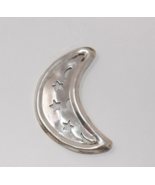 Mexico Taxco Sterling Silver 925 Crescent Moon And Stars Brooch - $68.37 CAD