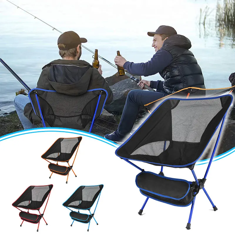  chair portable ultra light folding chair high load outdoor camping beach hiking picnic thumb200