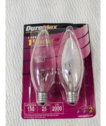 Philips DuraMax Long Life Light Blubs Candelabra Base Blunt Tip Clear 25... - $92.80 MXN