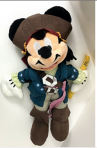 Disney Parks Mickey Mouse Pirates of the Caribbean 18 inch Plush Doll NEW