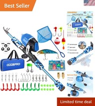 Youth-Friendly Fishing Gear - Pink Portable Telescopic Rod &amp; Reel Kit (3... - $52.50