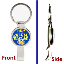 Three&#39;s Company The Regal Beagle Pendant or Keychain silver secret bottle opener - £9.93 GBP