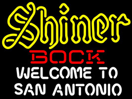 Shiner Bock Welcome To San Antonio Neon Sign - £558.74 GBP