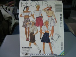 McCall&#39;s 4200 Misses Shorts Pattern - Size 8 Waist 24 - $12.23