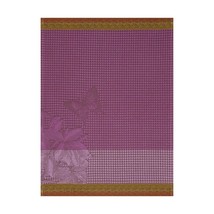 Le Jacquard Francais Jardin Des Papillons Iris Purple Kitchen Hand Towel - $20.95