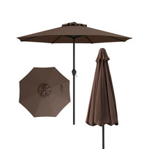 Outdoor Heavy Duty Market Umbrella with Crank Handle and 8 Sturdy Ribs-B... - $2,468.85 MXN