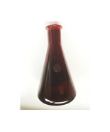 Red Glass PYREX 500 ML Erlenmeyer Flask - Vintage - $24.95