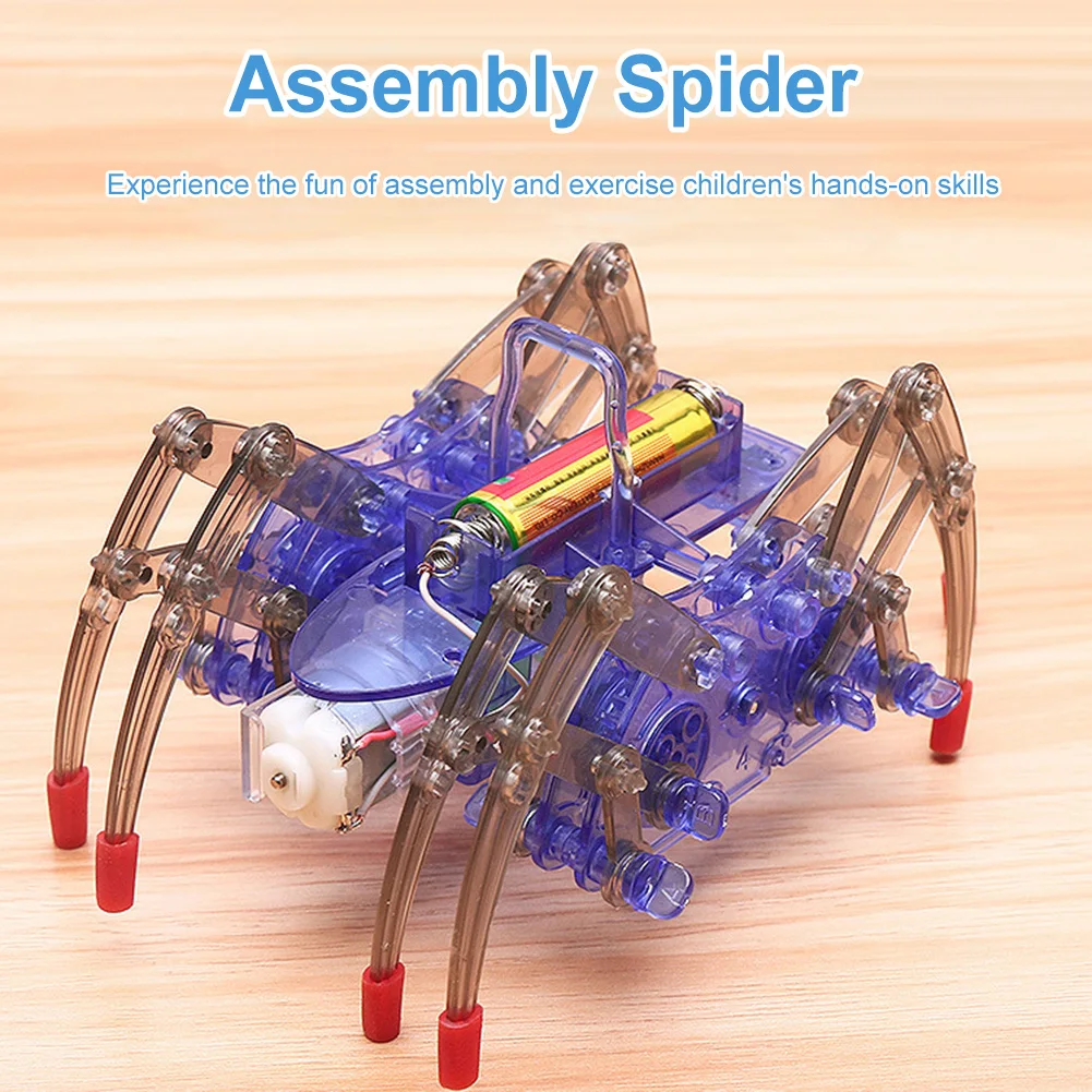Spider Robot Childrens Toy with 8 Legs Electronic That Moves and Crawls To Build - £14.23 GBP+