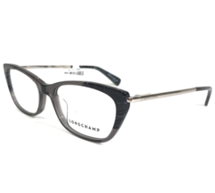 Longchamp Eyeglasses Frames LO2639 036 Clear Gray Horn Gold Cat Eye 52-17-140 - £41.80 GBP