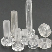 Bluemoona 25 Sets - M3x12 Acrylic Plastic Nylon Round Phillips Head Screws Bolts - £3.96 GBP