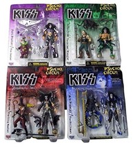KISS Psycho Circus Set of 4 Figures Gene Simmons, Ace Frehley, Paul Stanley, Pet - £31.89 GBP