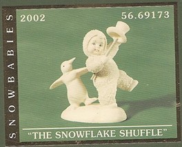 Department 56 The Snowflake Shuffle Retired 2002 Snowbabies Figurine - £22.84 GBP