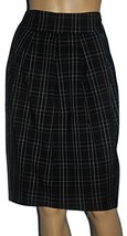 Uniform JPR Womens Box Pleat Skirt Black Plaid Size 10 - £19.32 GBP