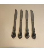 4 Dinner Knives Arbor Rose /True Rose Oneida Rogers Flatware 8.5&quot; - £15.56 GBP