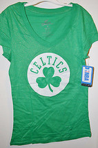 NBA Womens Boston Celtics T-Shirt 4 Leaf Clover Junior Size Sm and Med NWT - £11.50 GBP