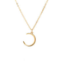 18K Gold-Plated Moon Pendant Necklace - £9.64 GBP