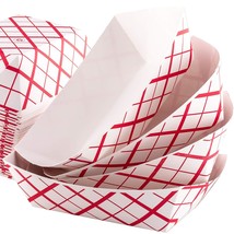 Serve Hot Or Cold Snacks In These Classic Carnival Style Checkered Paper... - £29.81 GBP