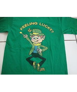 "Feeling Lucky" Lucky Charms Leprechaun Shamrock Green T Shirt Men's Size S - £12.83 GBP