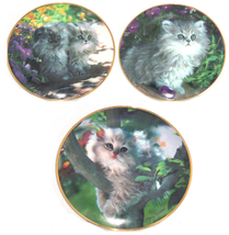 Persian Cat Kittly Collector Plate Franklin Mint Nancy Matthews - $49.95