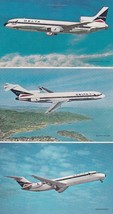 Meet the Stars of Delta&#39;s Fleet L-1011, B-727-232, DC-9-32 Postcard Unpo... - £7.83 GBP