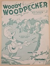 Woody WOODPECKER-1948 Sheet Music By Walter Lantz Cartoons Piano Vocals 1948 - $11.88